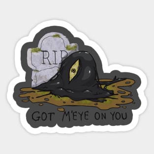 Tar Slime monster Sticker